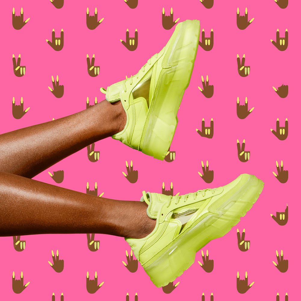 The Neon Yellow Reebok Club C Cardi Sneaker