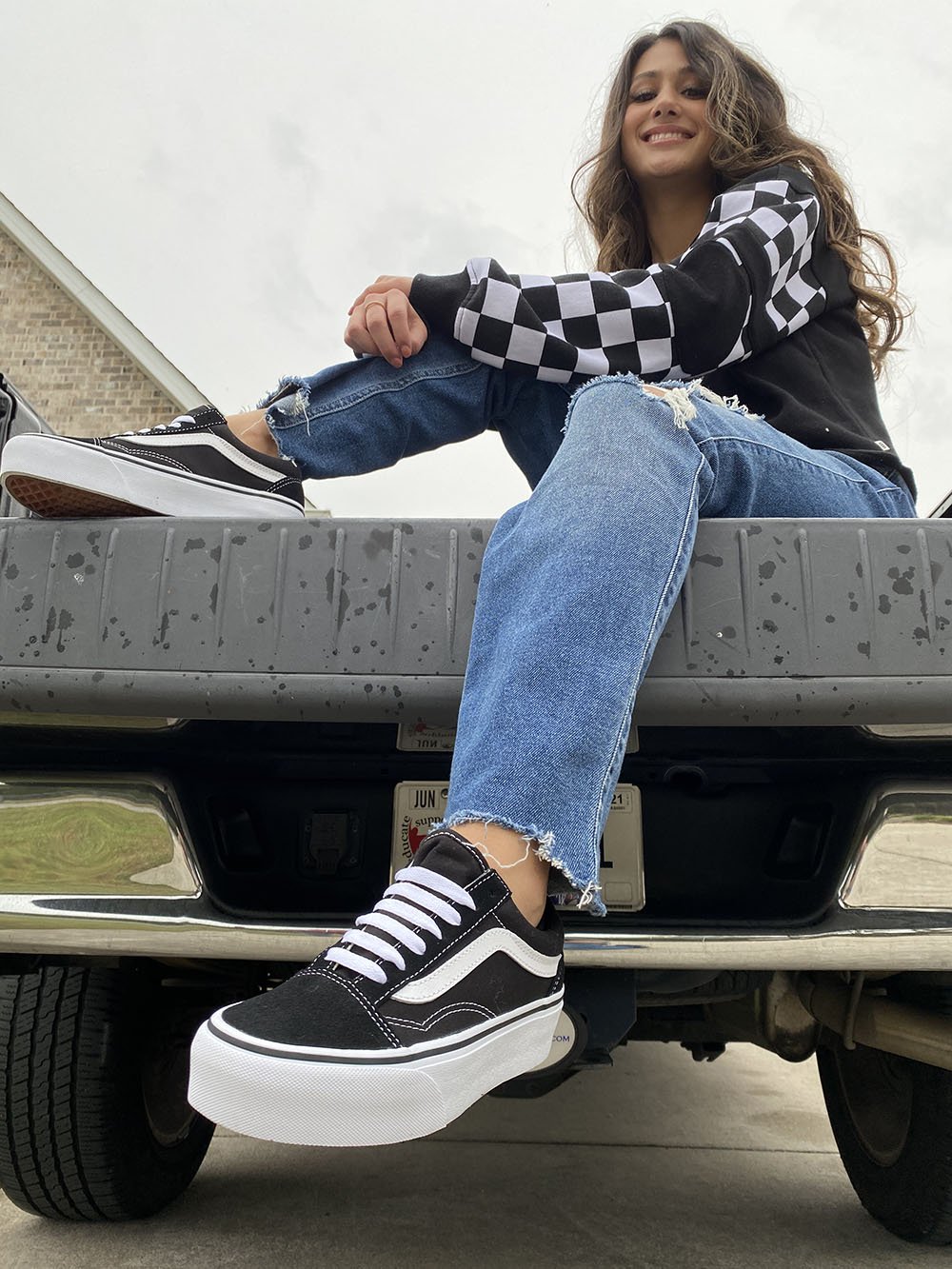 Vans Old Skool Platform sneakers in black