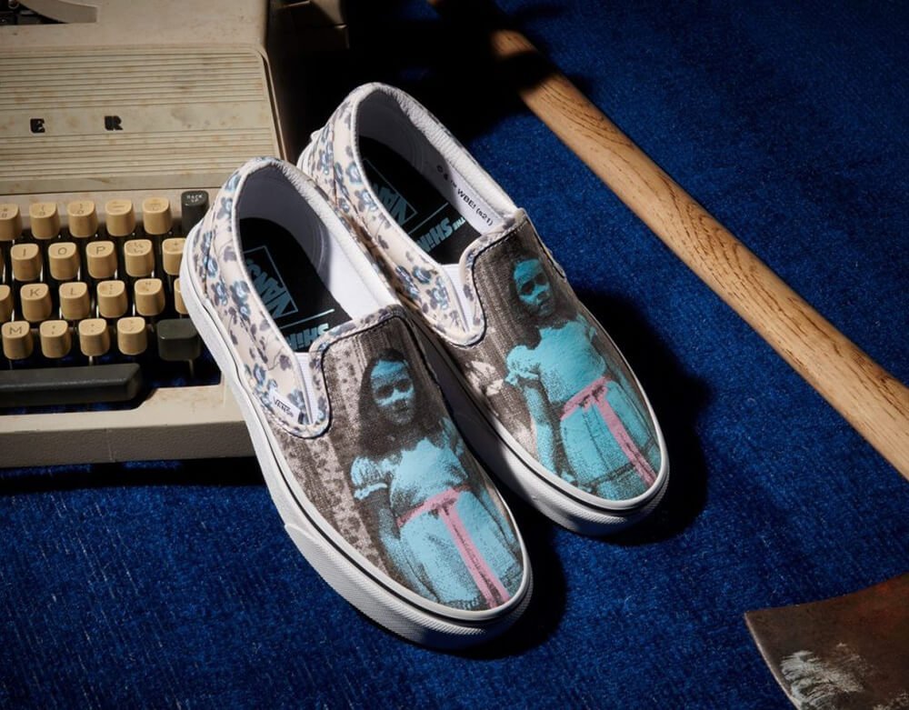 Vans Sneakers Horror Collection: Featuring The Shining twins on Vans slip on