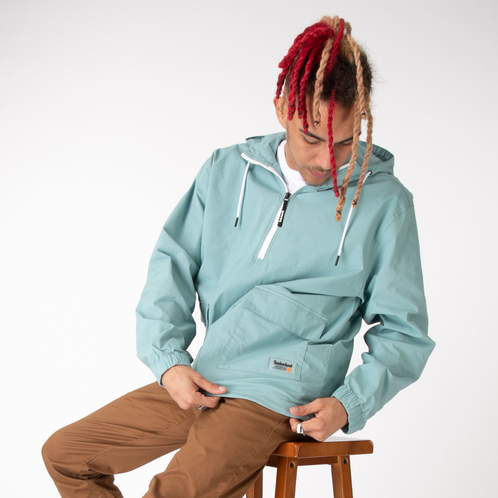 Mens Timberland Progressive Utility Anorak - Mineral Blue
