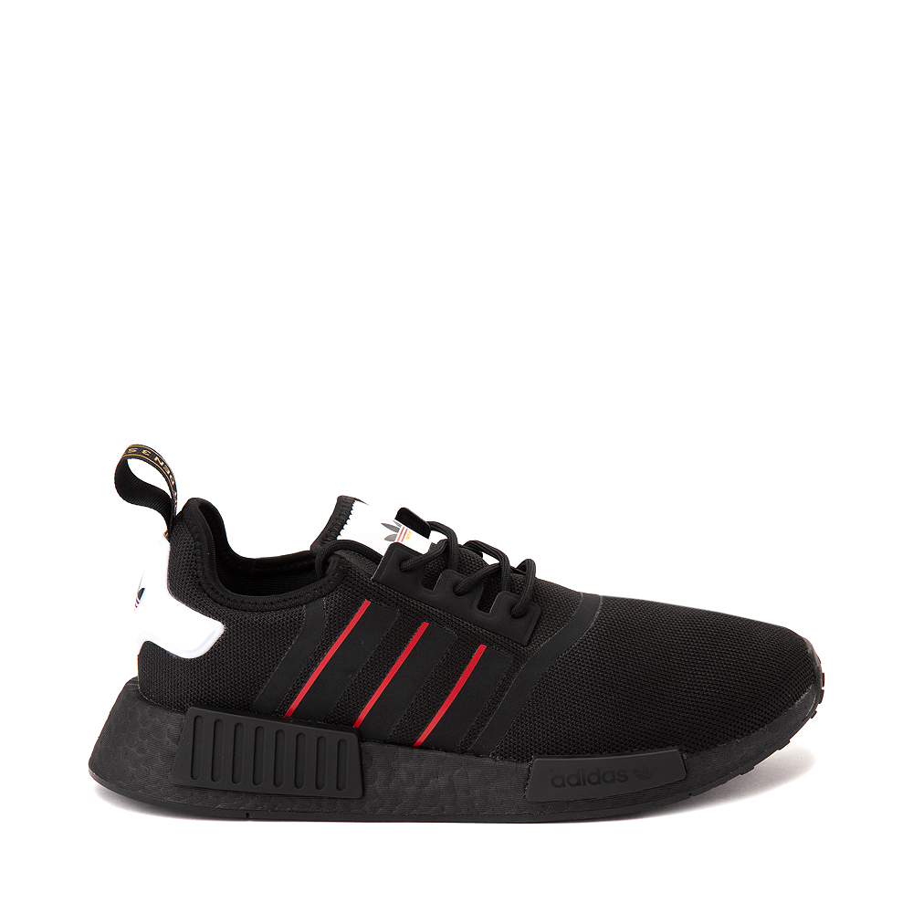 Mens adidas NMD R1 Athletic Shoe - Black / White / Team Power Red