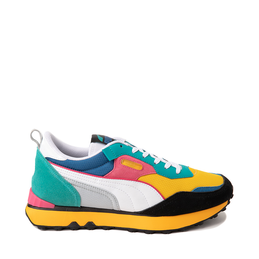 Mens PUMA Rider Future Vintage Athletic Shoe - Tangerine / Turquoise