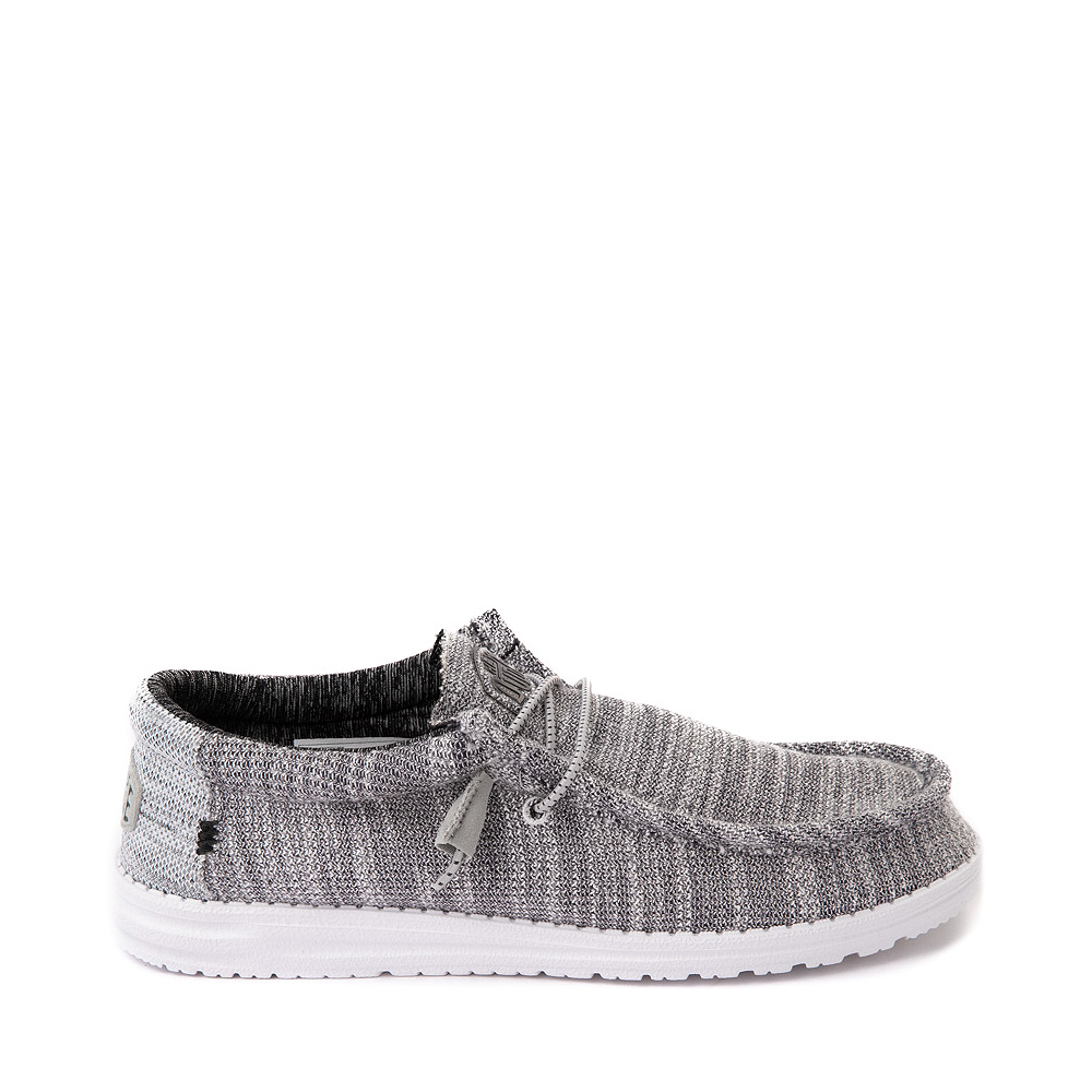 Mens Hey Dude Wally Stretch Casual Shoe - Granite