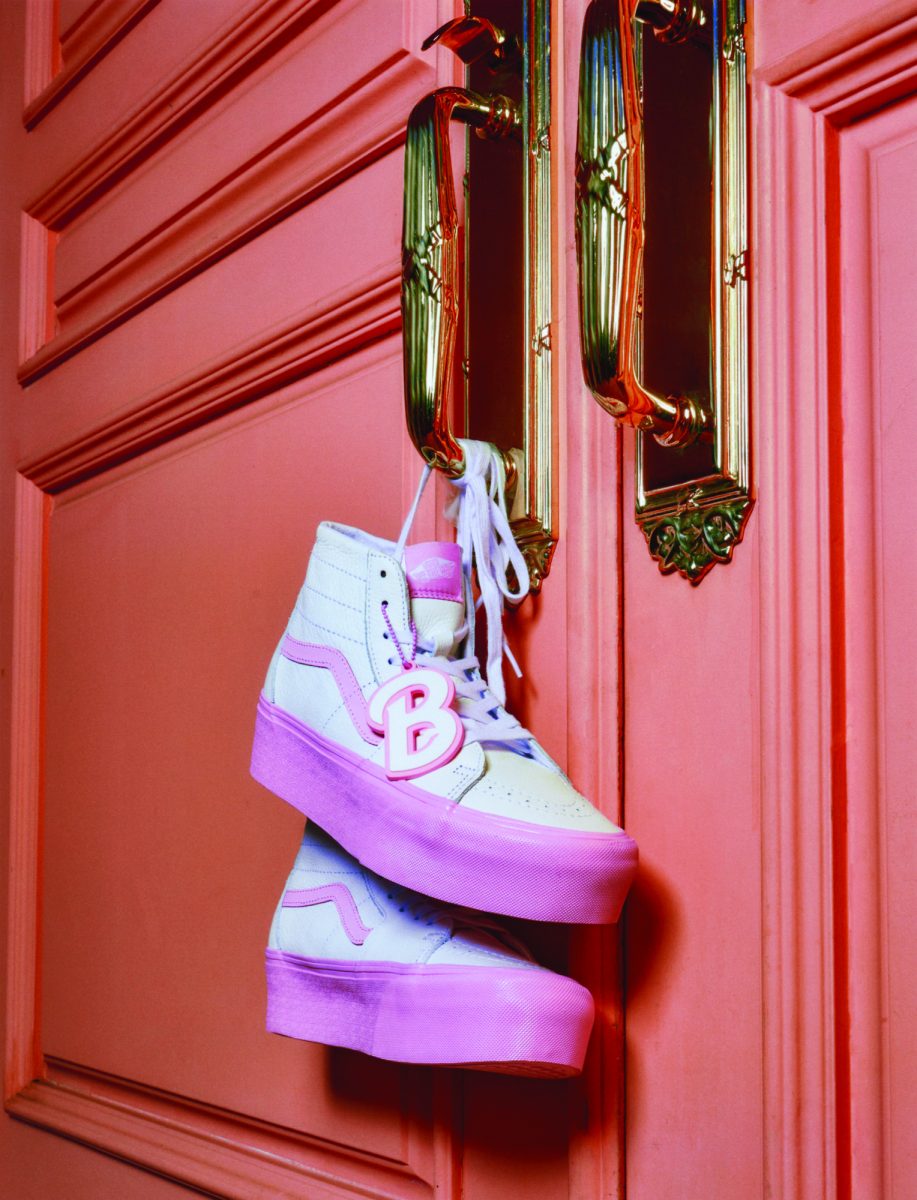 Pink hot sale bow vans