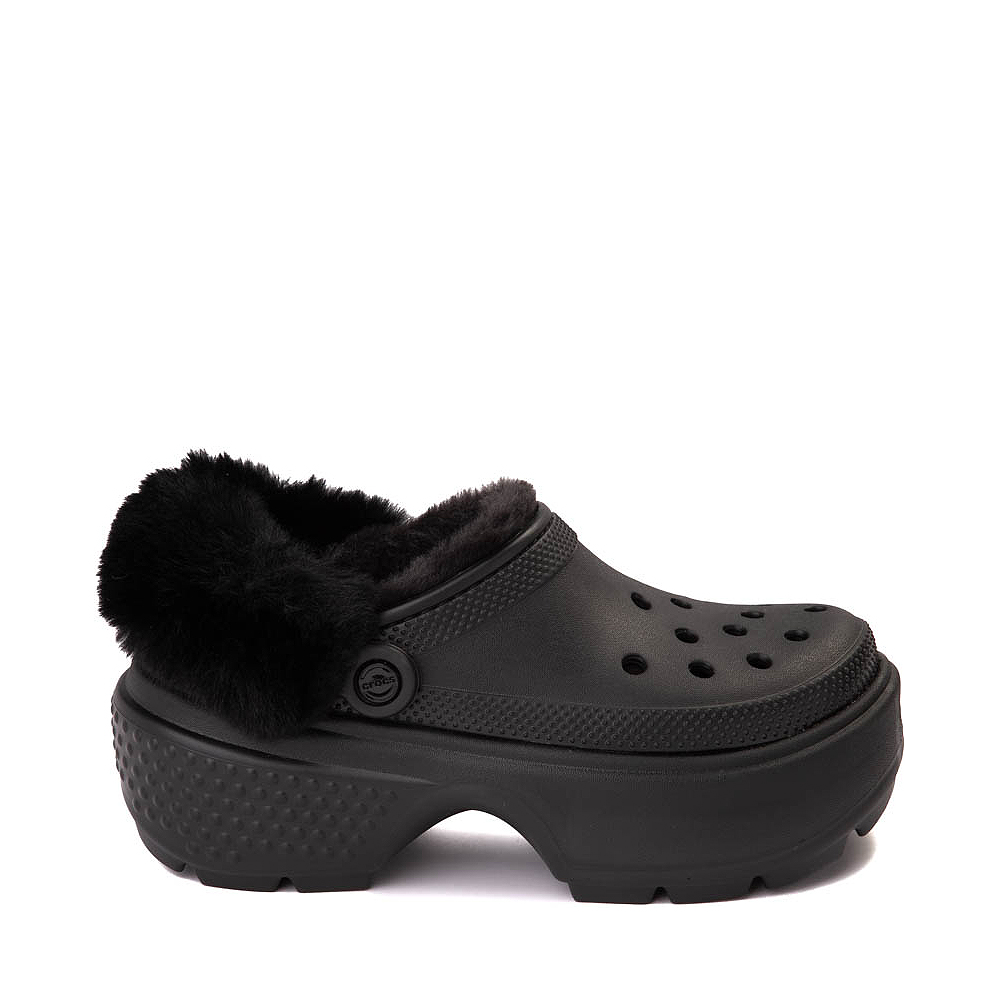 Crocs Stomp Lined Platform Clog - Black