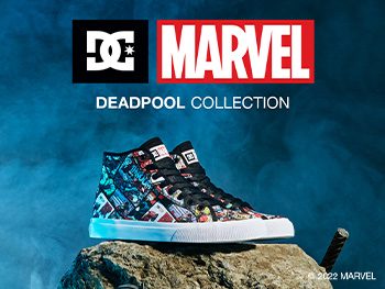 DC Shoes x Marvel Deadpool Collection - The Kickz Stand